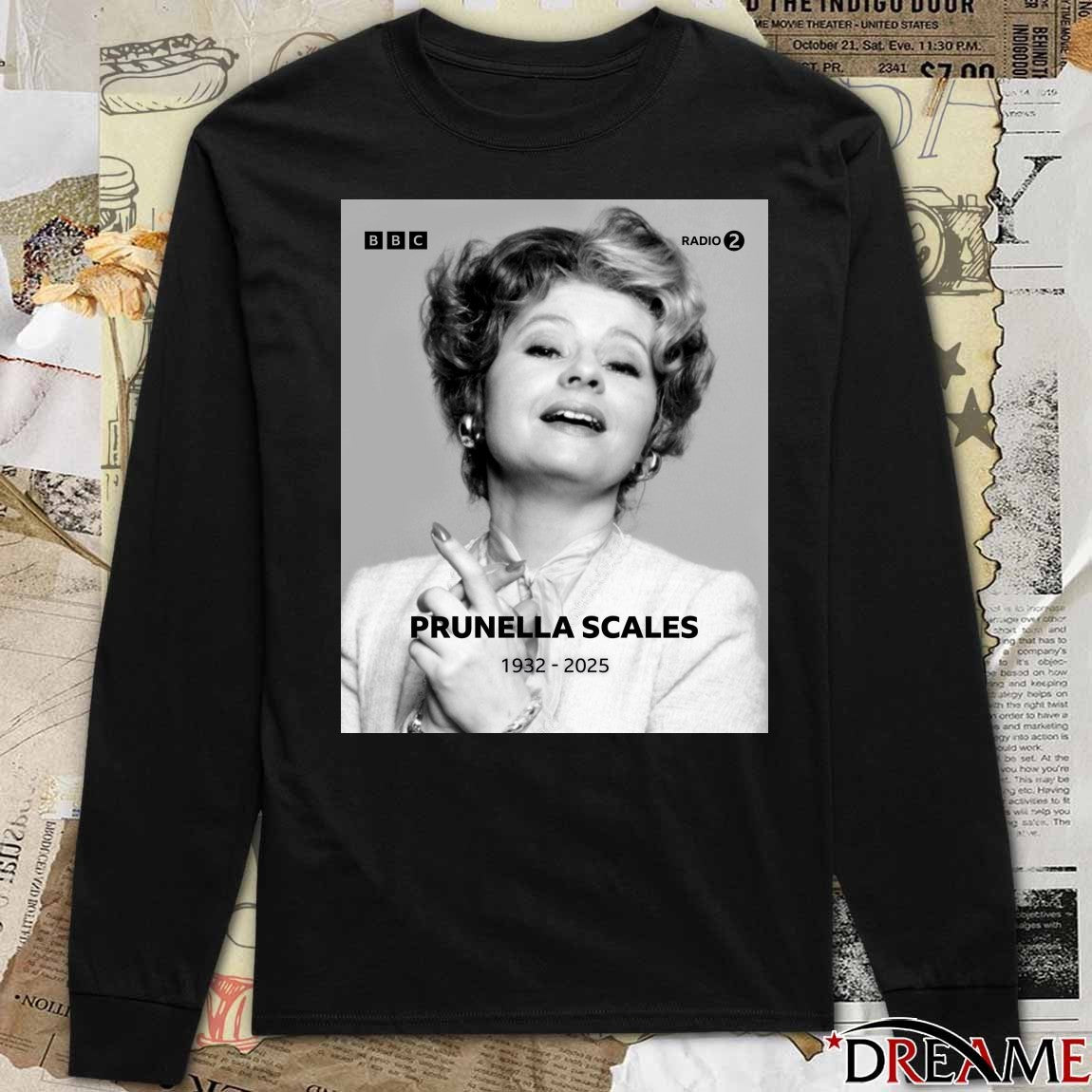 Fawlty Towers Actress Prunella Scales Has Sadly Died Aged 93 1932 – 2025 Poster t-shirt