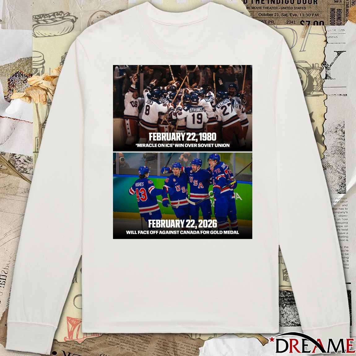 February 22 1980 Miracle On Ice Win Over Soviet Union – February 22 2026 Vill Face Off Against Canada For Gold Medal t-shirt