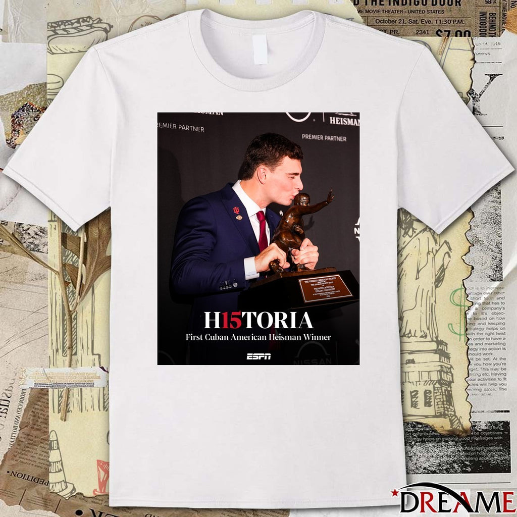 Fernando Mendoza H15toria First Cuban American Heisman Winner 2025 Poster t-shirt
