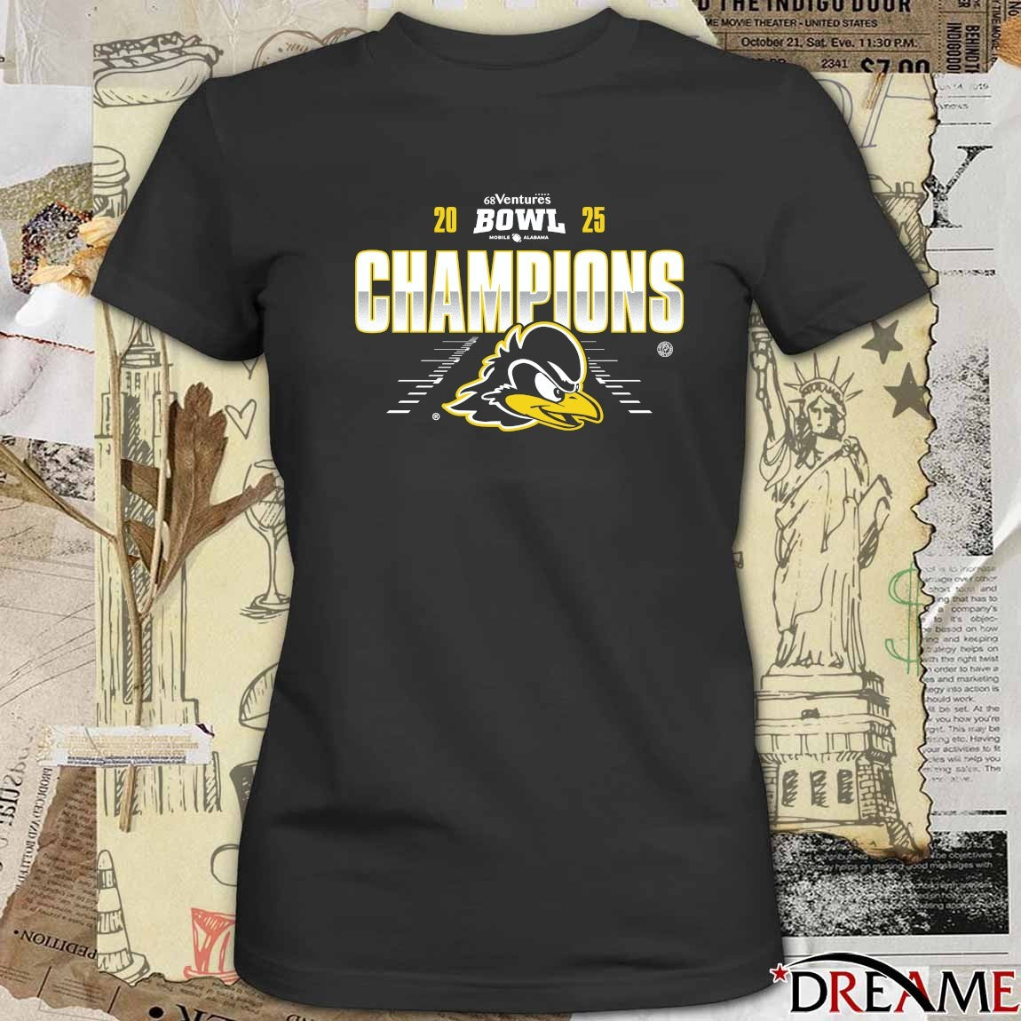 Fightin’ Blue Hens 2025 68 Ventures Bowl Mobile Alabama Champions t-shirt