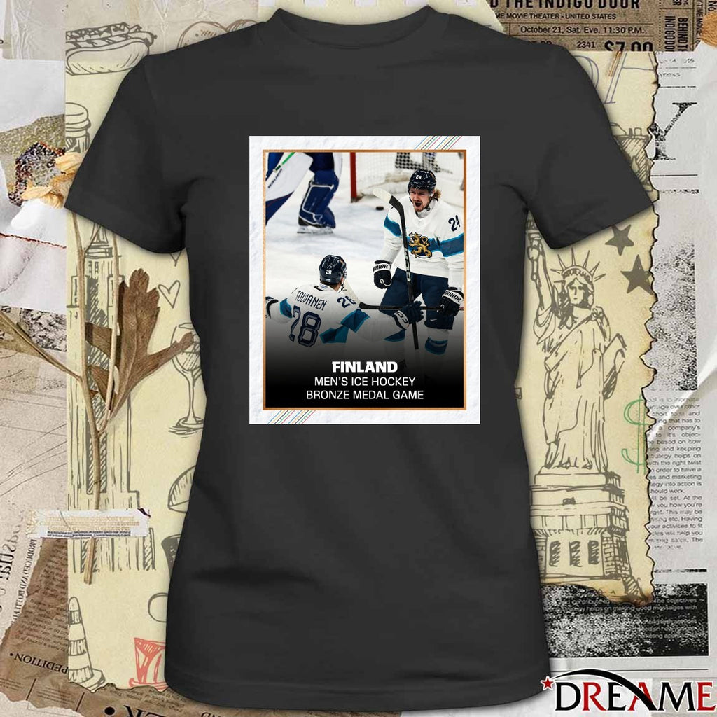 Finland outscores Slovakia Men’s Ice Hockey Bronze Medal Game 2026 Poster t-shirt