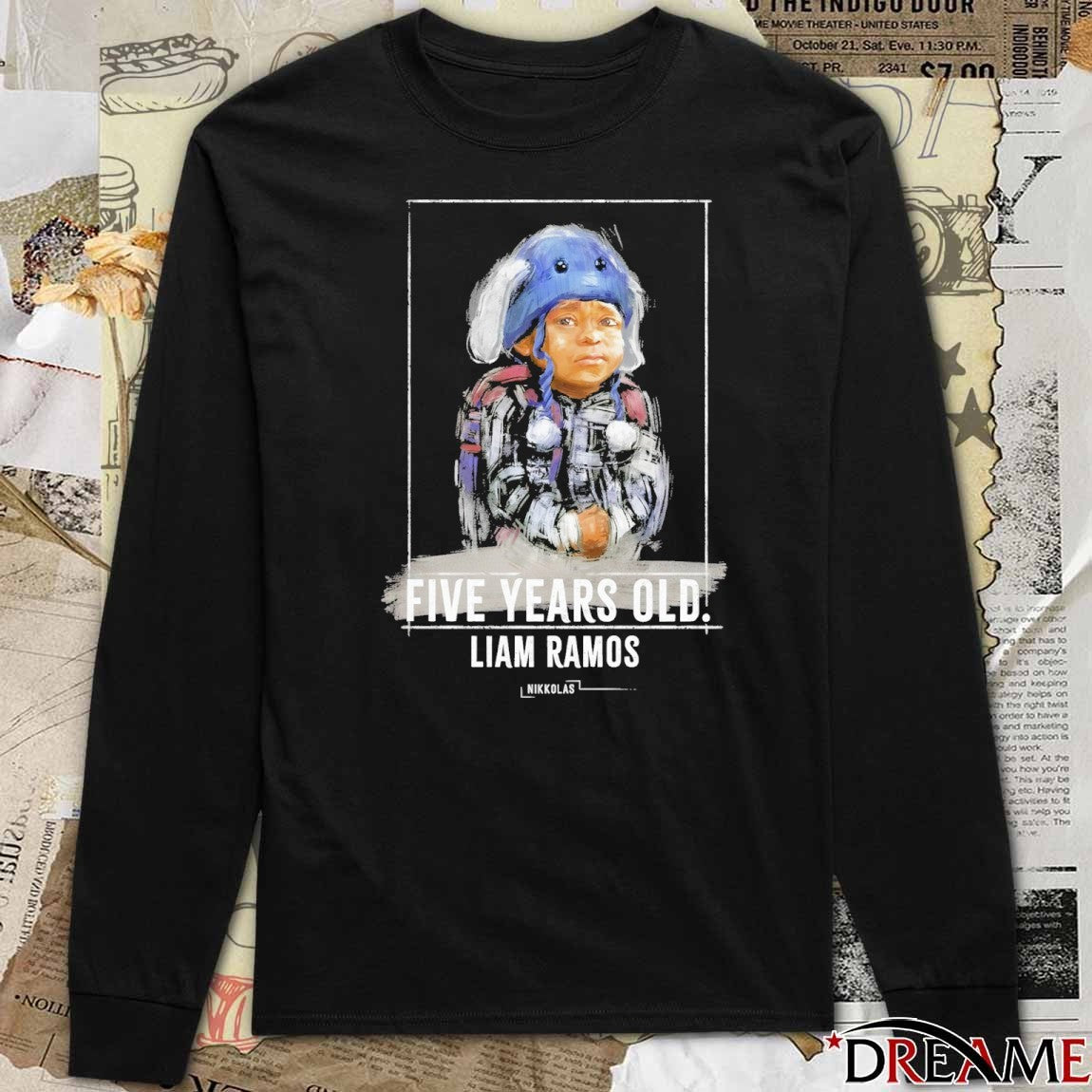 Five Years Old Free Liam Ramos t-shirt