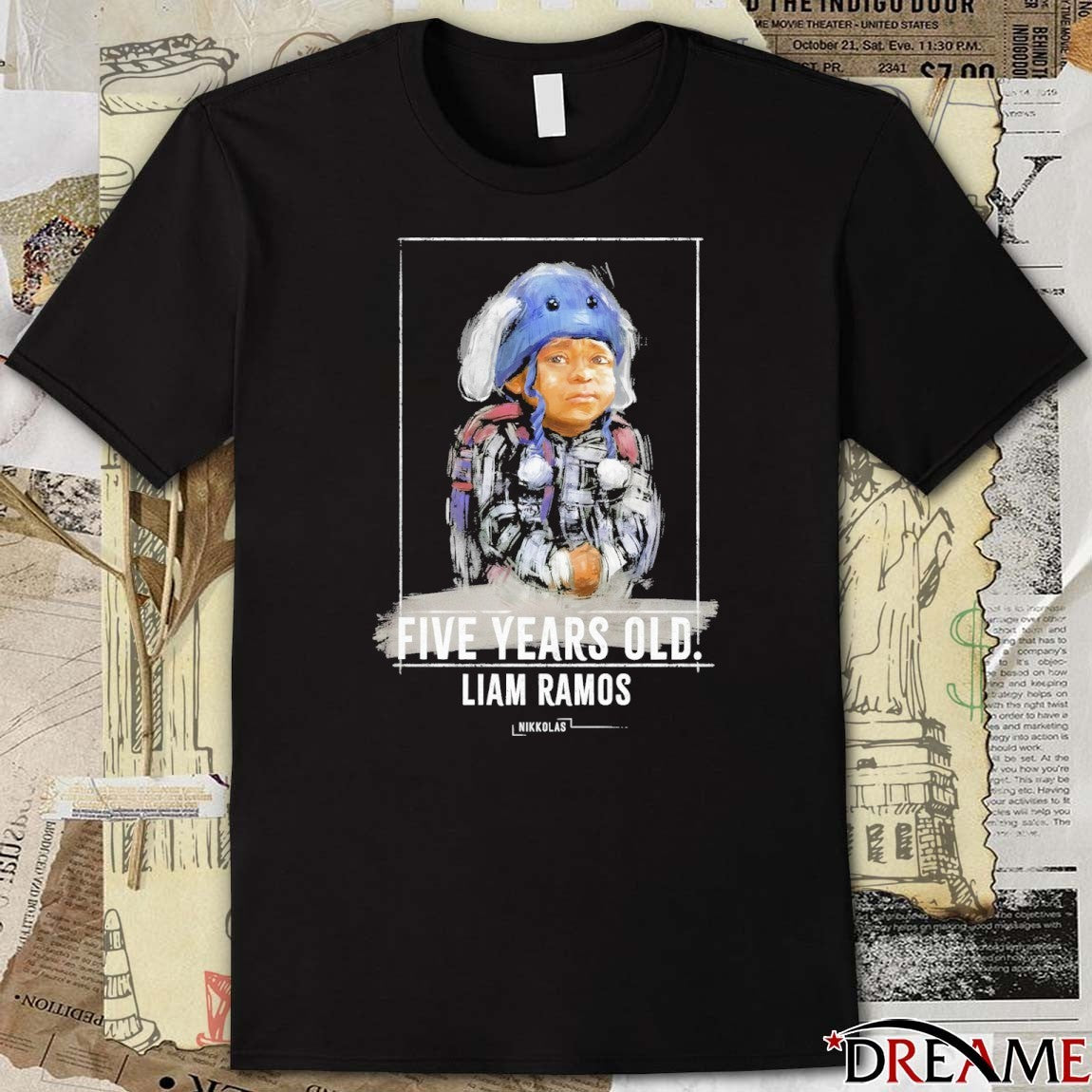 Five Years Old Free Liam Ramos t-shirt