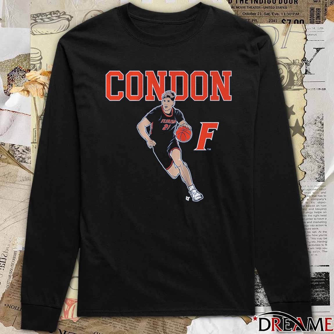 Florida Gators Basketball Alex Condon Name Pose NCAA t-shirt