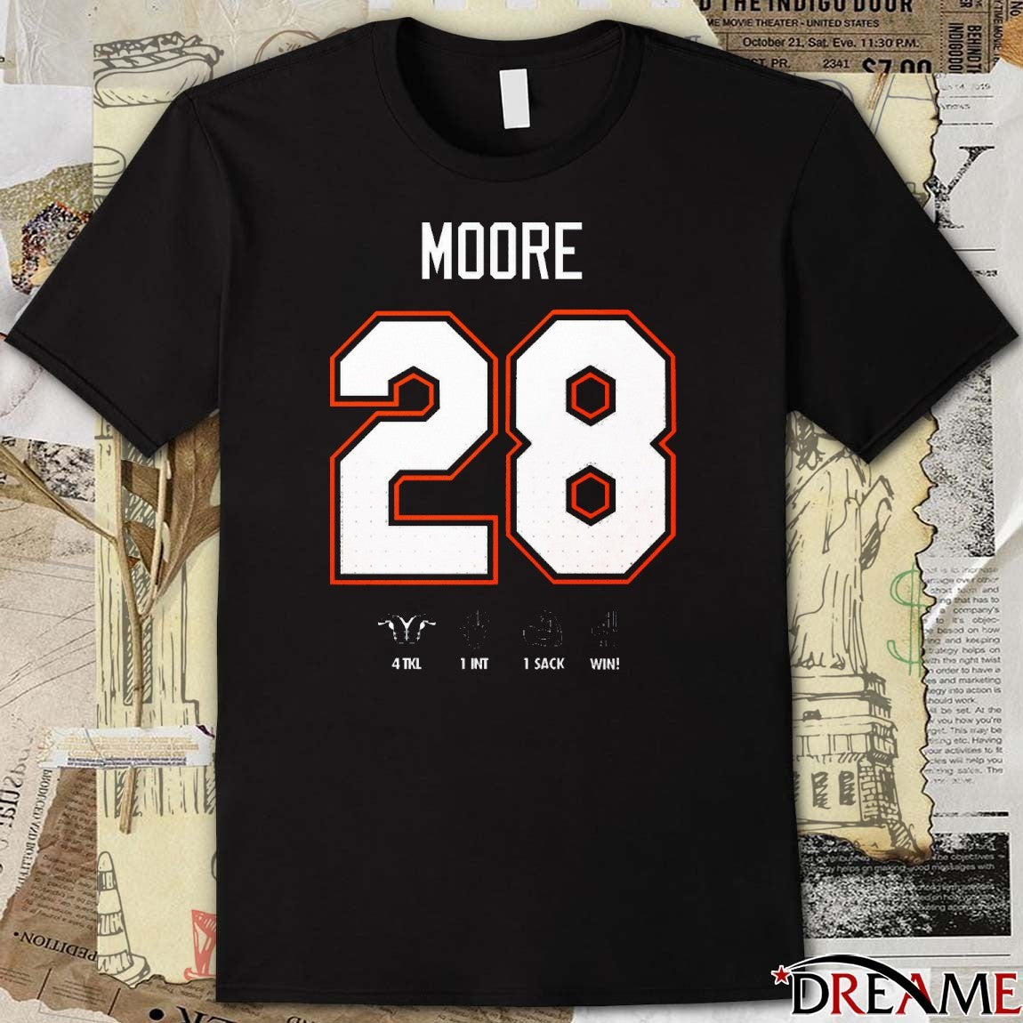 Florida Gators Devin Moore Number 28 4 TKL, 1 INT, 1 sack And A Win t-shirt