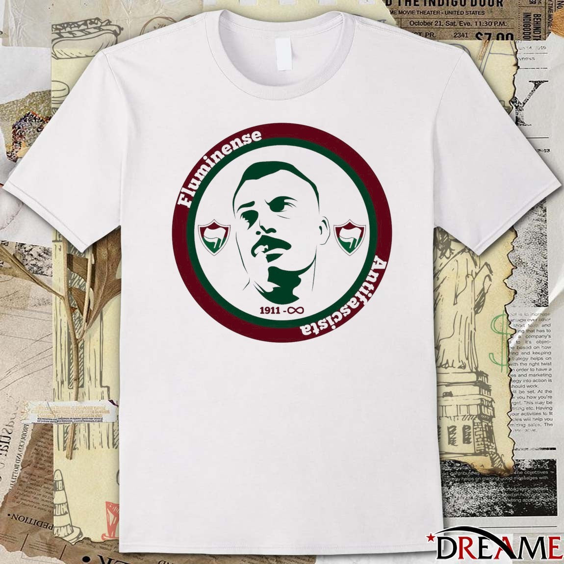 Fluminense FC, Brazil Fluminense Antifascista 1911 – 2026 Logo t-shirt