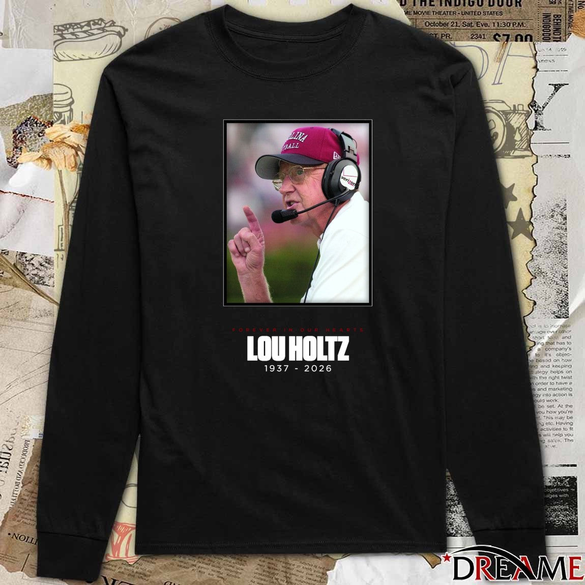 Forever In Our Hearts Lou Holtz 1937 – 2026 South Carolina Gamecocks Poster t-shirt