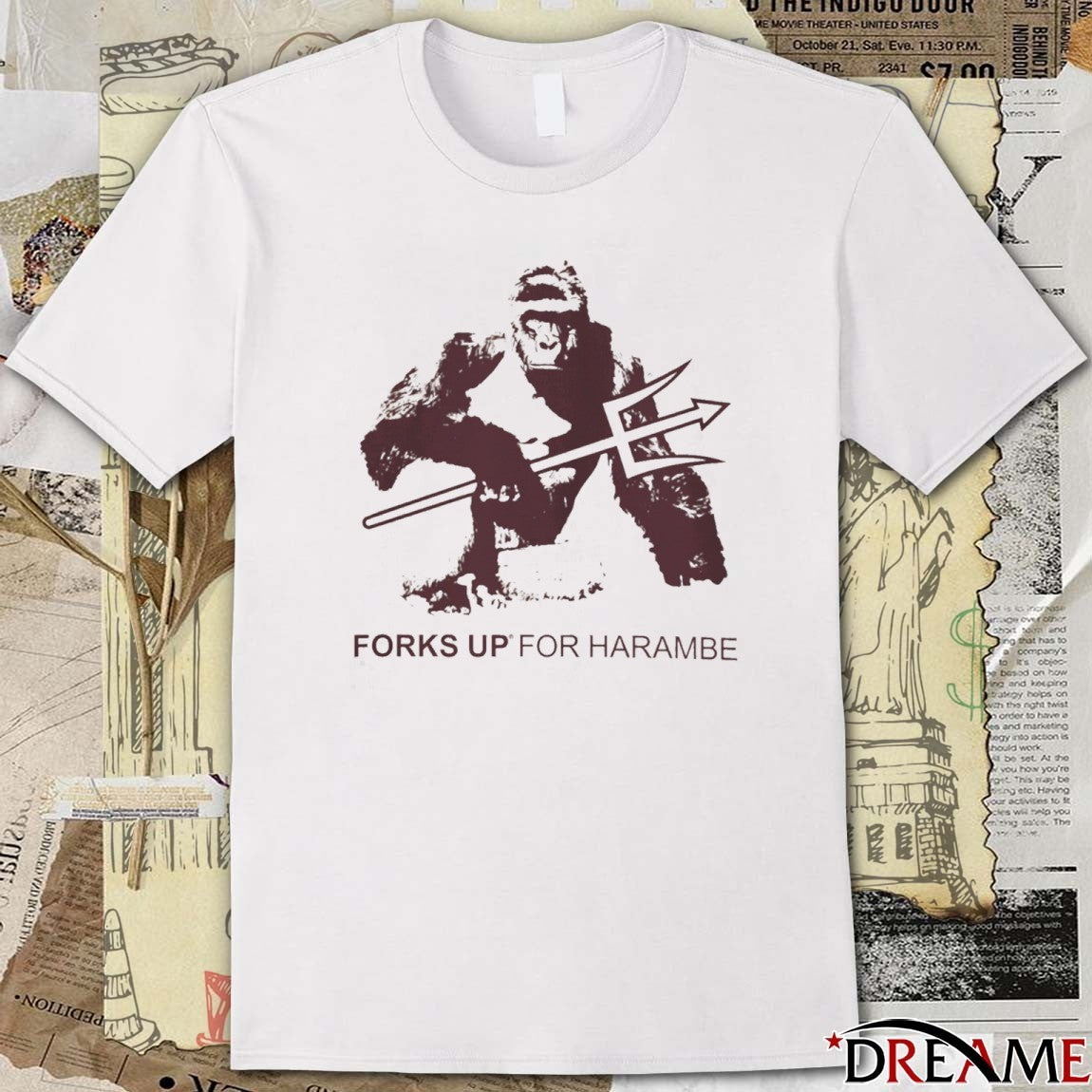 Forks Up For Harambe Arizona State Sun Devils Basketball t-shirt