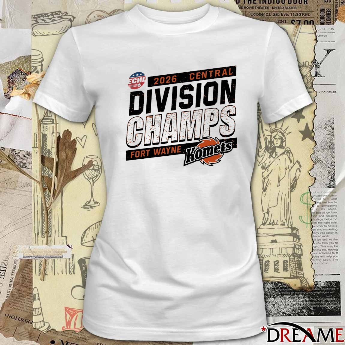 Fort Wayne Komets 2025-2026 ECHL Central Division Champions t-shirt