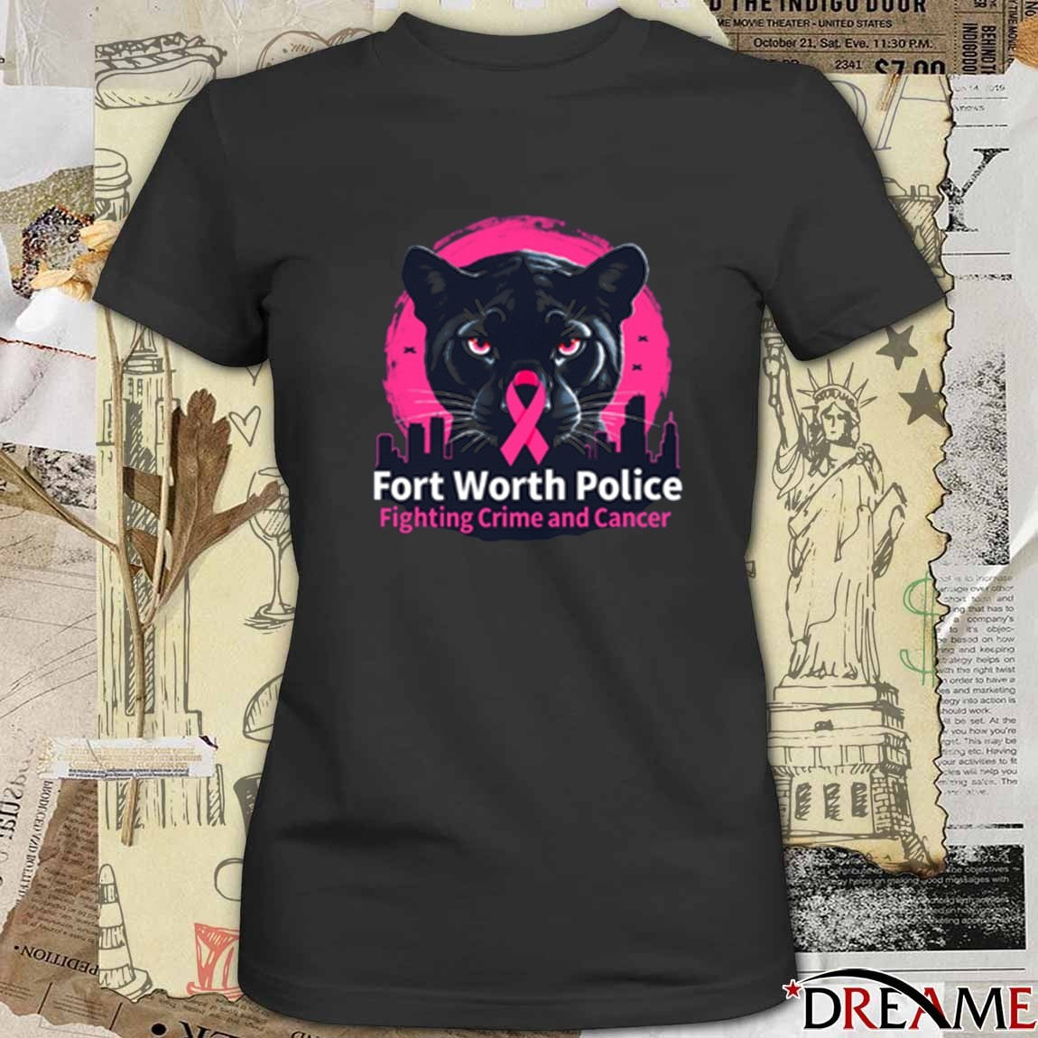Fort Worth Police Fighting Crime And Cancer 2025 Fanart t-shirt