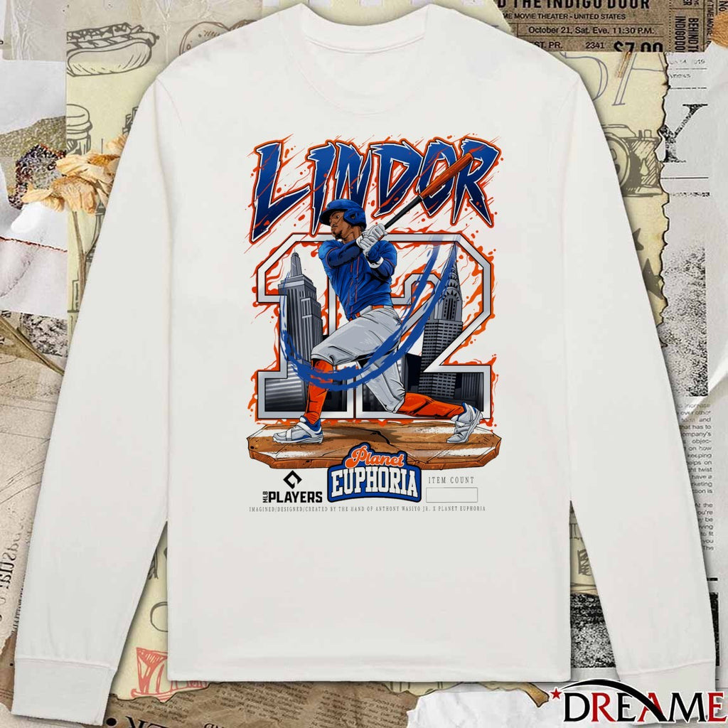 Francisco Lindor V2 New York Mets MLB 2026 Planet Euphoria Art t-shirt