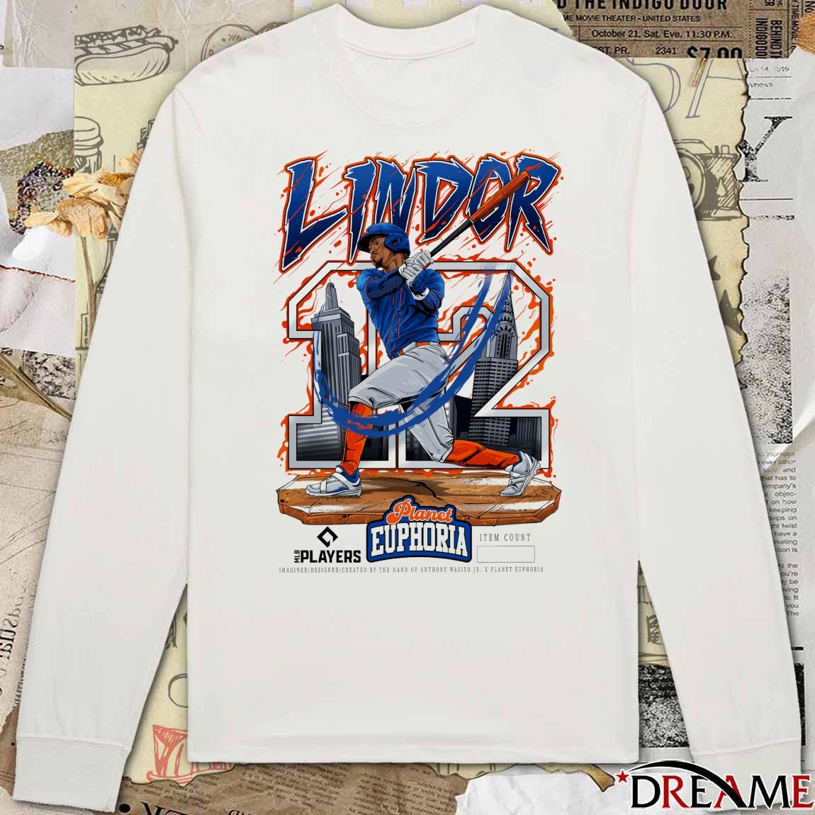 Francisco Lindor V2 New York Mets MLB 2026 Planet Euphoria Art t-shirt