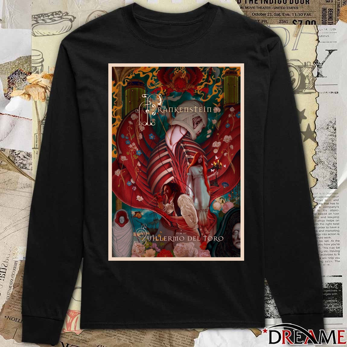 Frankenstein Film A Film By Villermo Del Toro 2025 Poster t-shirt