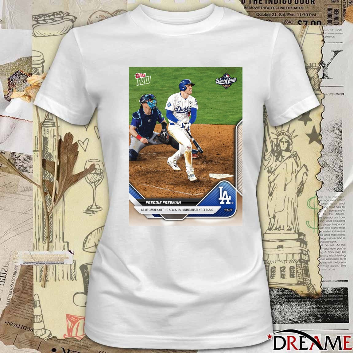Freddie Freeman Los Angeles Dodgers 2025 MLB Topps Game 3 Walk-Off HR Seals 18-Inning Instant Classic t-shirt