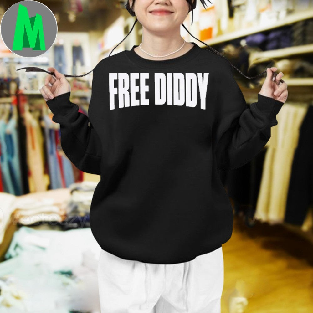 Free Diddy Hip Hop Rap Music T-Shirt Celebrity Graphic Tee Fan Apparel