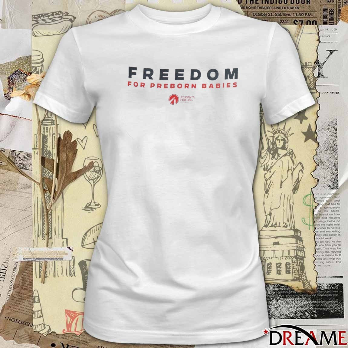Freedom For Preborn Babies Students For Life March for Life 2026 t-shirt