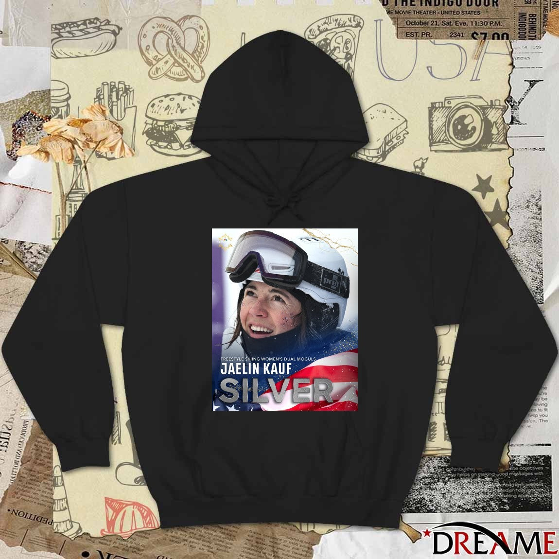 Freestyle Skiing Women’s Dual Moguls Jaelin Kauf Silver Olympics t-shirt