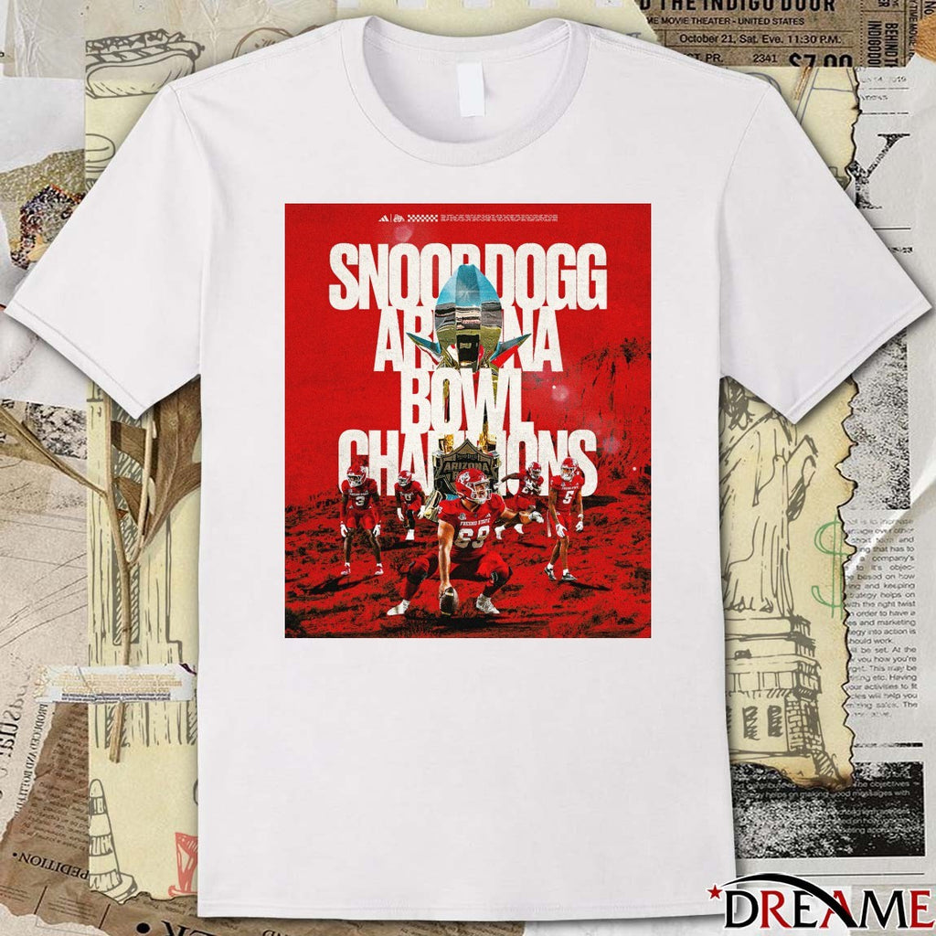 Fresno State Bulldogs 2025 Snoop Dogg Arizona Bowl Champions Poster t-shirt
