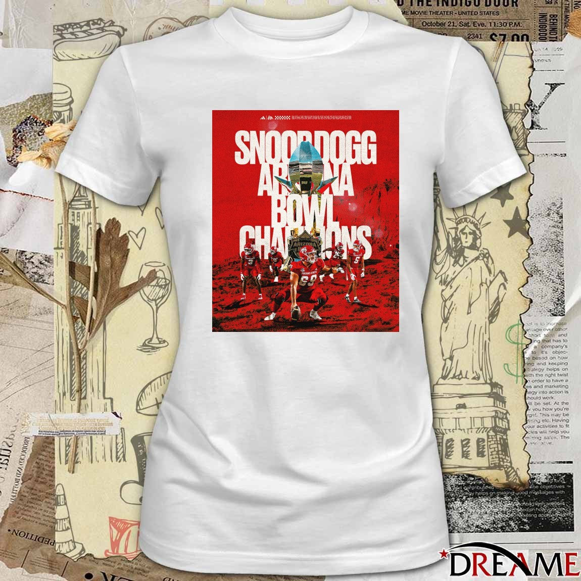 Fresno State Bulldogs 2025 Snoop Dogg Arizona Bowl Champions Poster t-shirt