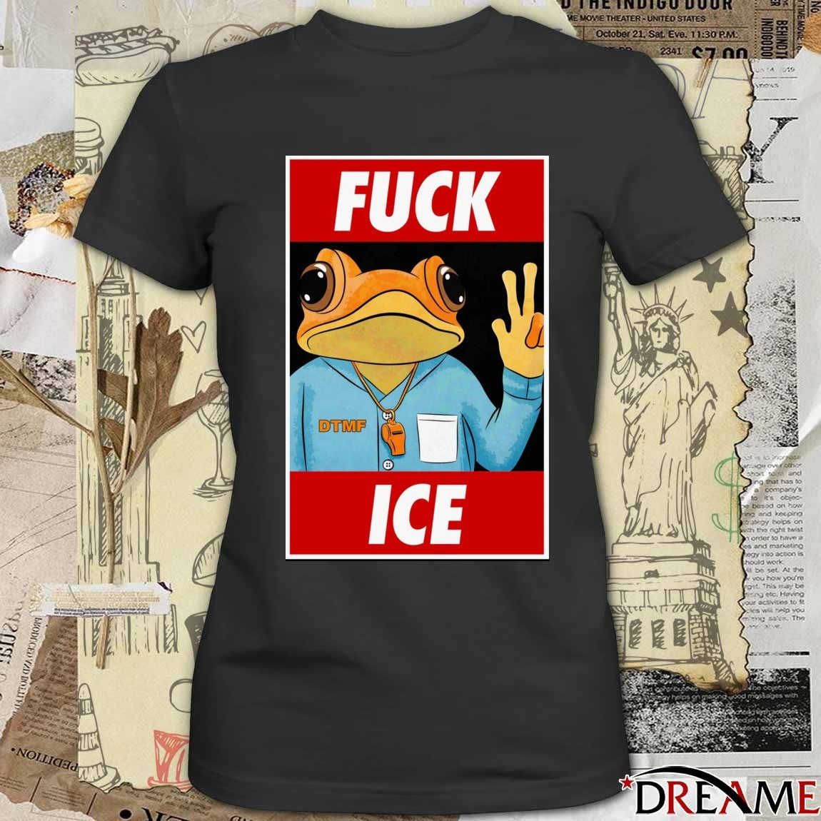 Fuck ICE Frog Mascot Bad Bunny t-shirt