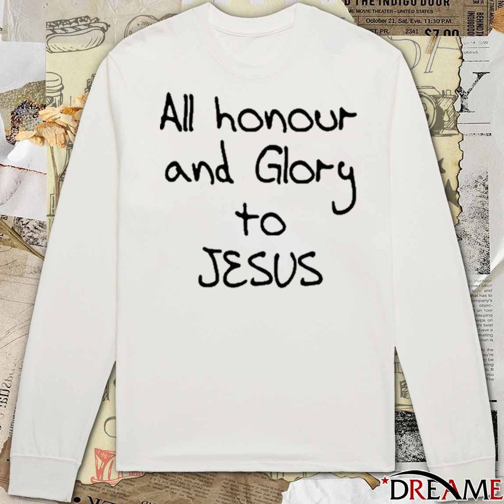 Gabriel Magalhães All Honour And Glory To Jesus t-shirt
