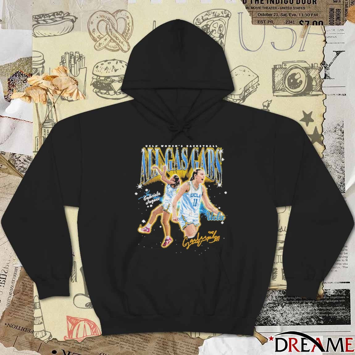Gabriela Jaquez All Gas Gabs UCLA Bruins Women’s Basketball NCAA Signature t-shirt
