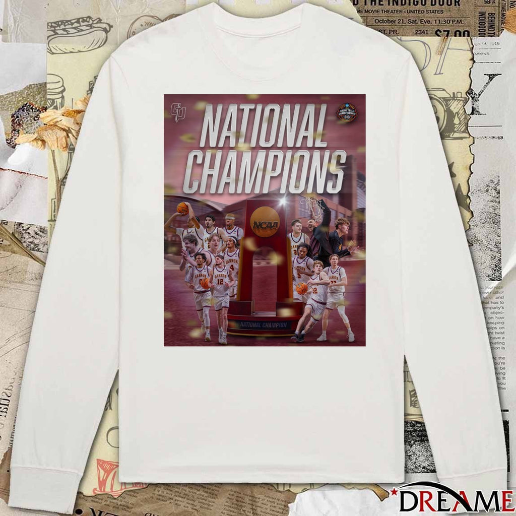 Gannon Golden Knights Men’s Basketball 2026 National Champions Poster t-shirt