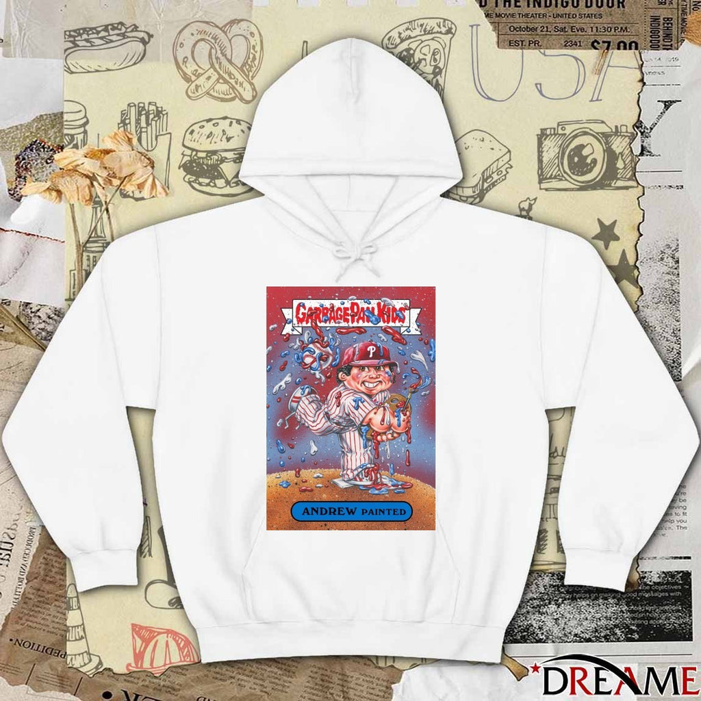 Garbage Pail Kids Andrew Painter Philadelphia Phillies MLB Parody Card t-shirt