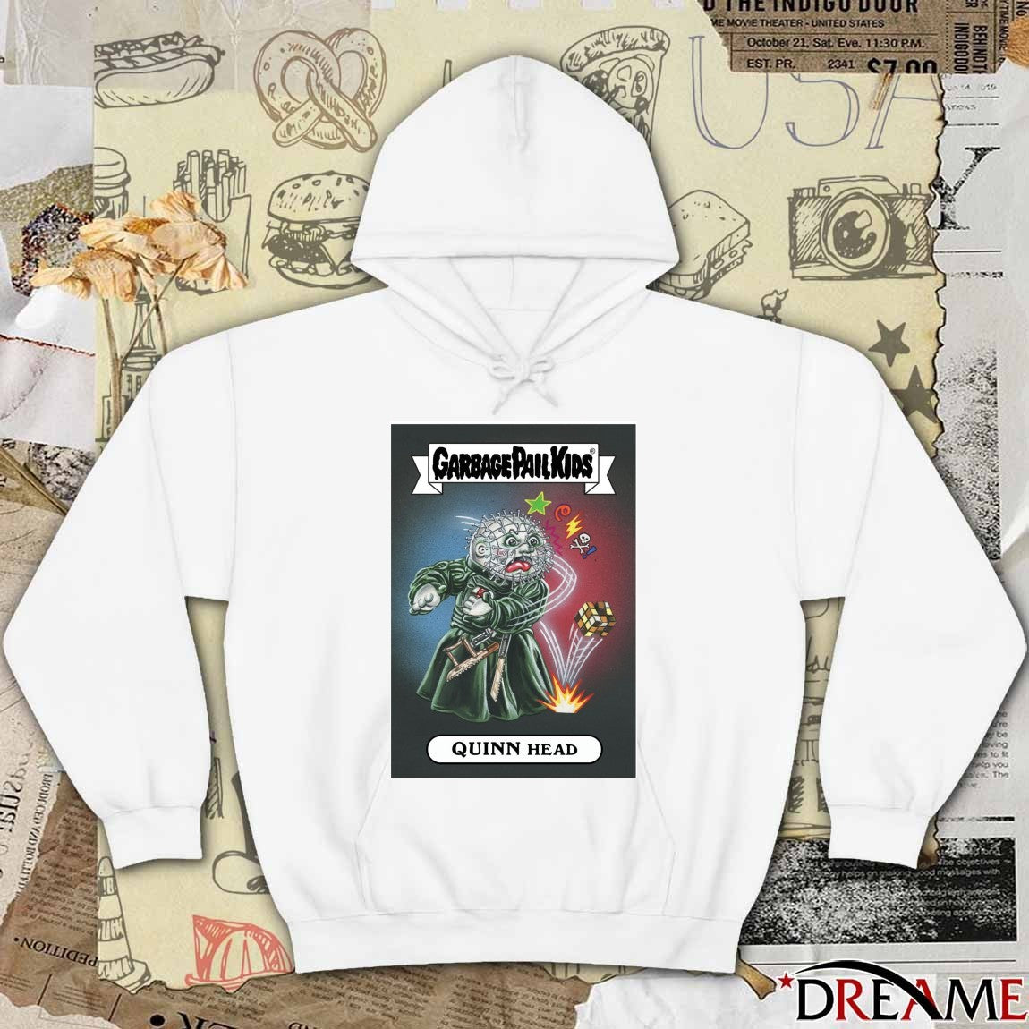 Garbage Pail Kids Hellraiser Pinhead Quinn Head 2025 Topps Card t-shirt