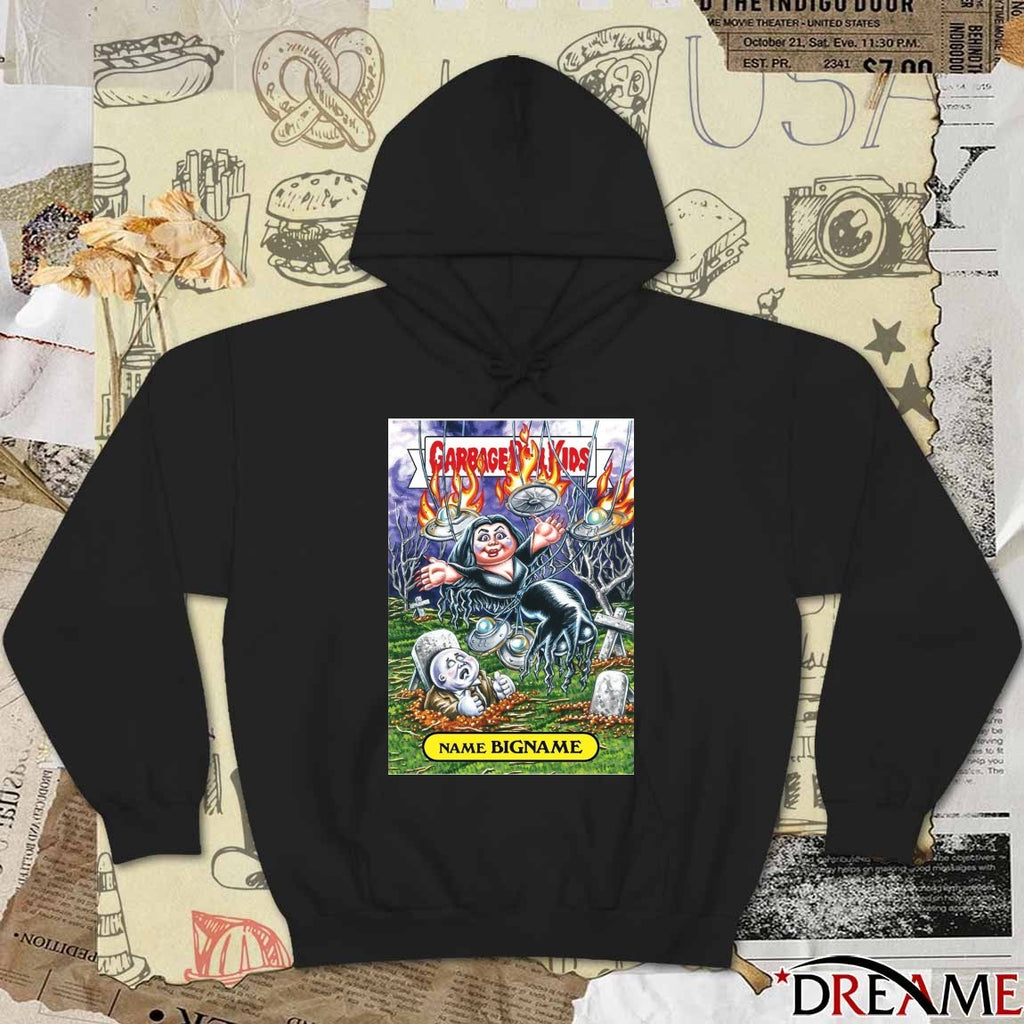 Garbage Pail Kids Outer Space Name Big Name Card Parody t-shirt