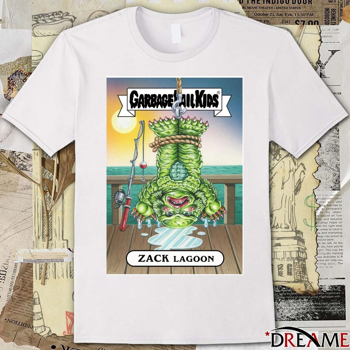 Garbage Pail Kids The Creature From The Black Zack Lagoon Card t-shirt
