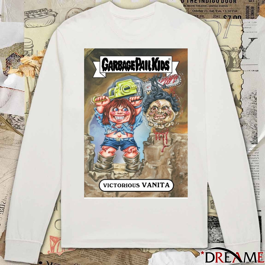 Garbage Pail Kids x Victorious Texas Chainsaw Massacre II Vanita Stretch Brock Card t-shirt