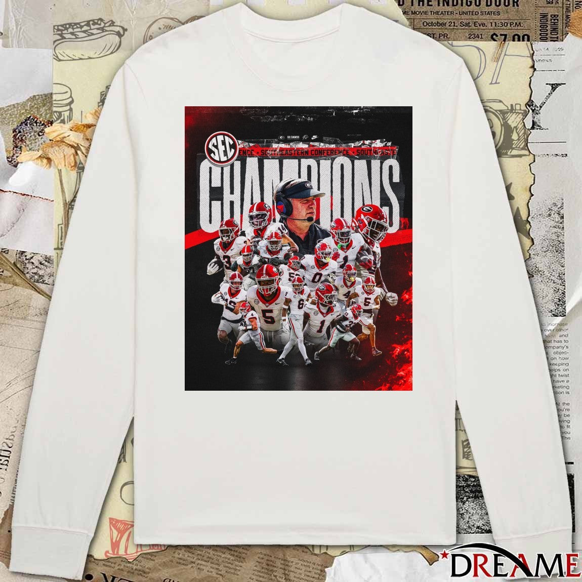 Georgia Bulldogs 2025 Southeastern Conference SEC Championship Poster t-shirt