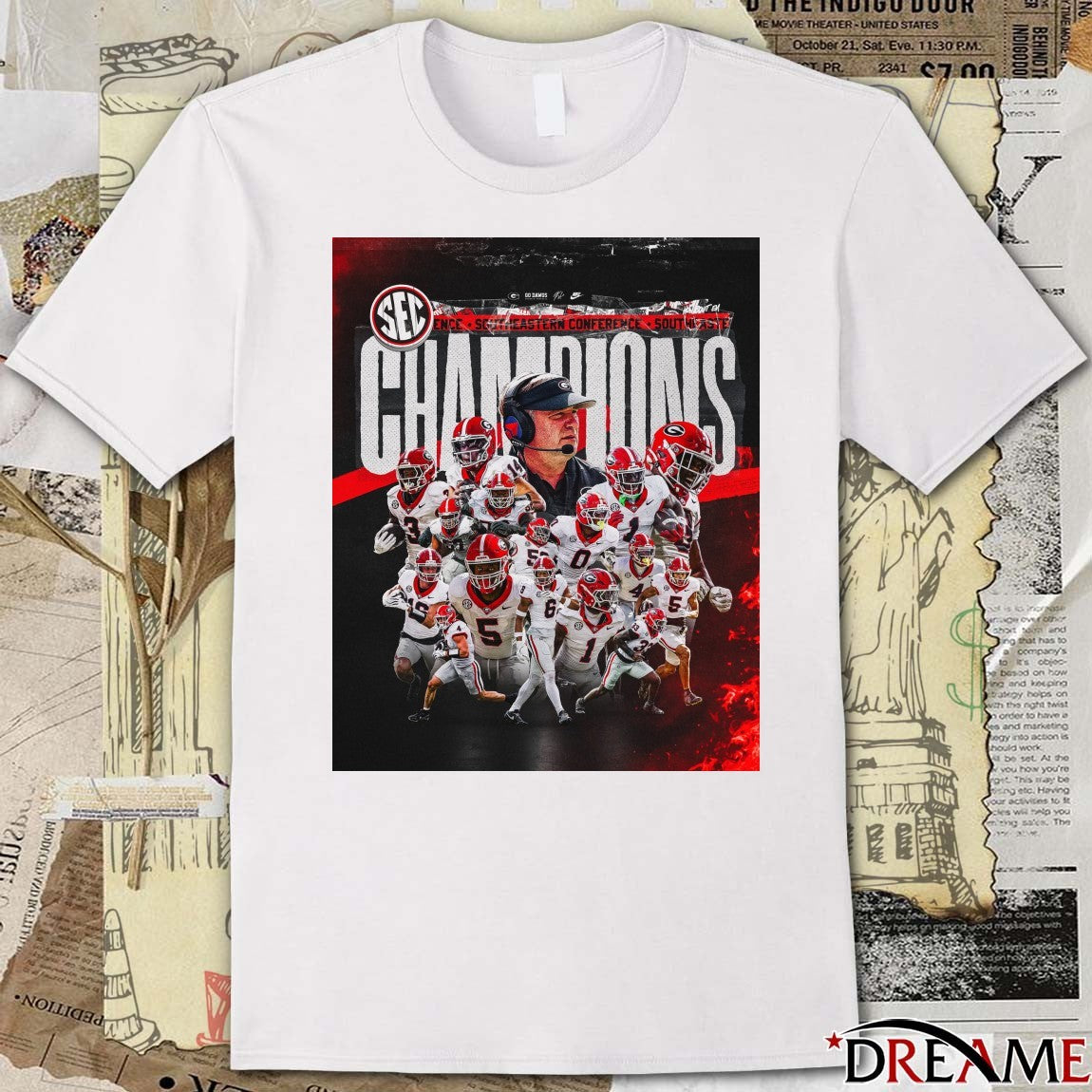 Georgia Bulldogs 2025 Southeastern Conference SEC Championship Poster t-shirt