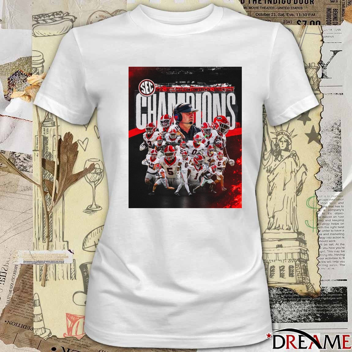 Georgia Bulldogs 2025 Southeastern Conference SEC Championship Poster t-shirt