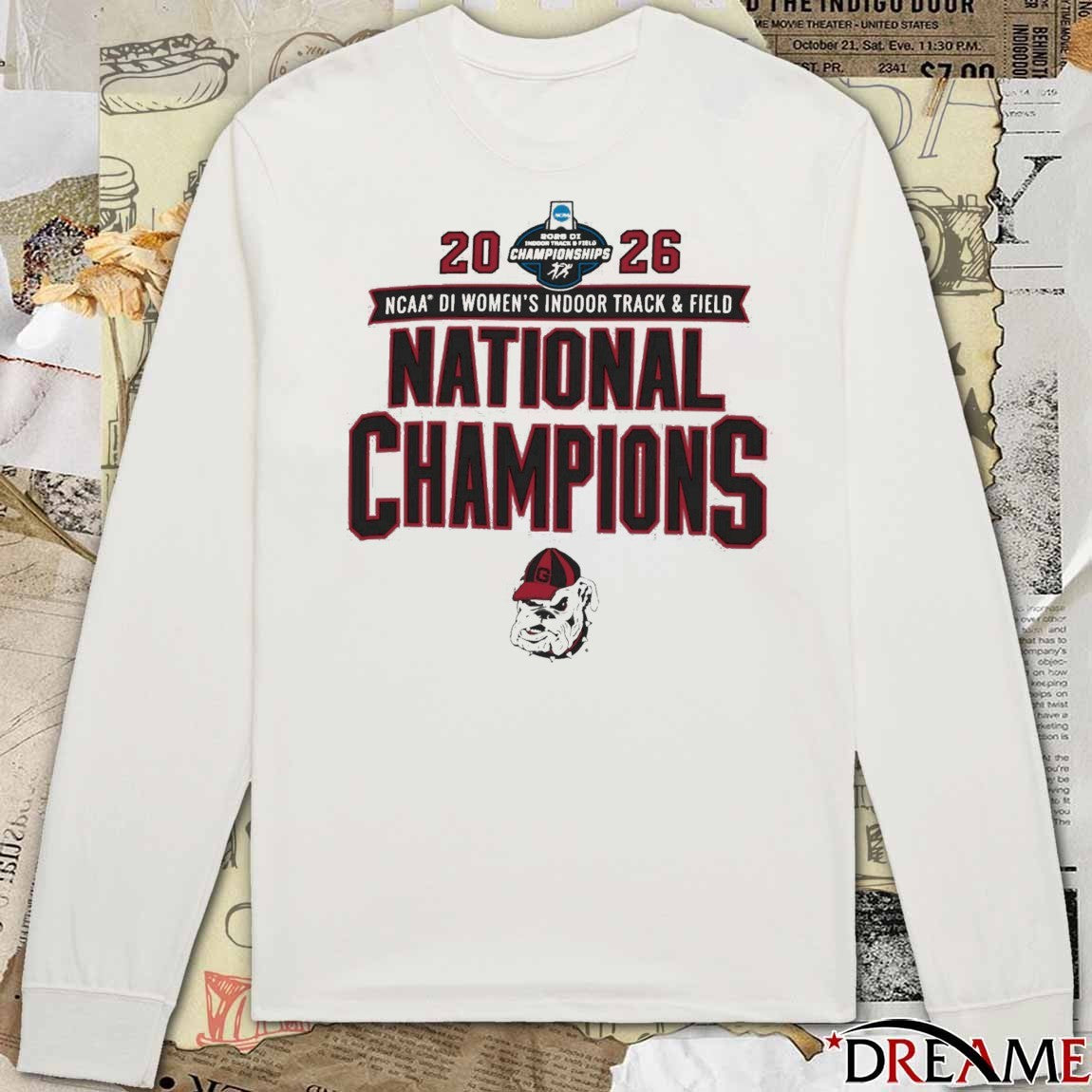 Georgia Bulldogs 2026 NCAA DI Women’s Indoor Track & Field National Champions t-shirt