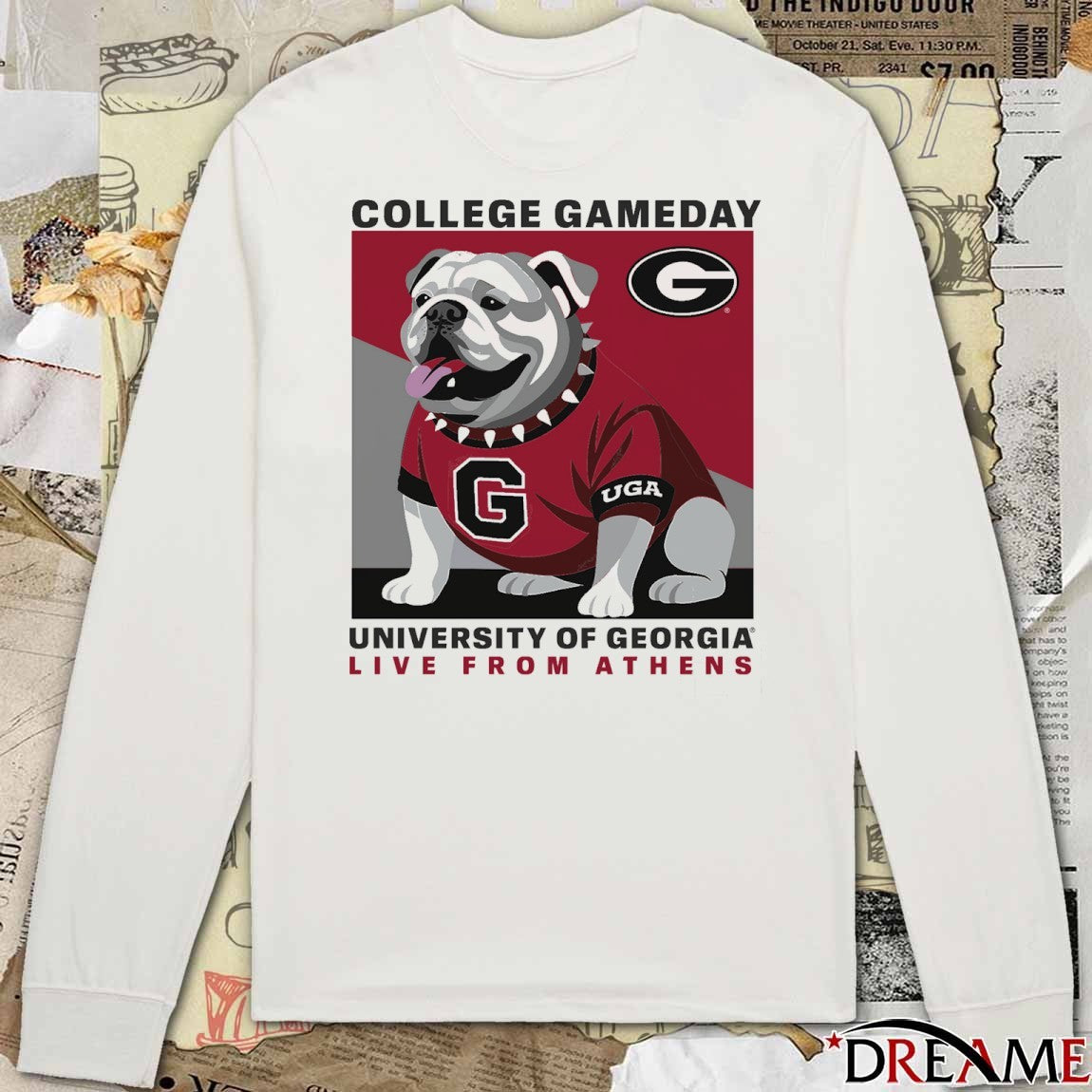 Georgia Bulldogs College GameDay University Of Georgia Live From Athens Mascot t-shirt