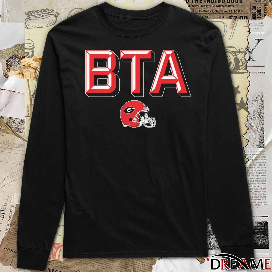 Georgia Bulldogs Football 2025 BTA Helmet t-shirt