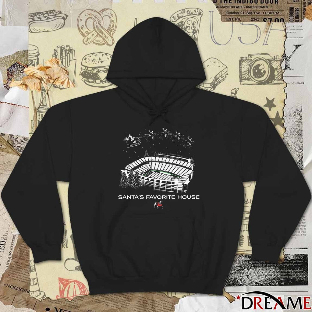 Georgia Bulldogs Football NCAA Santa’s Favorite House t-shirt