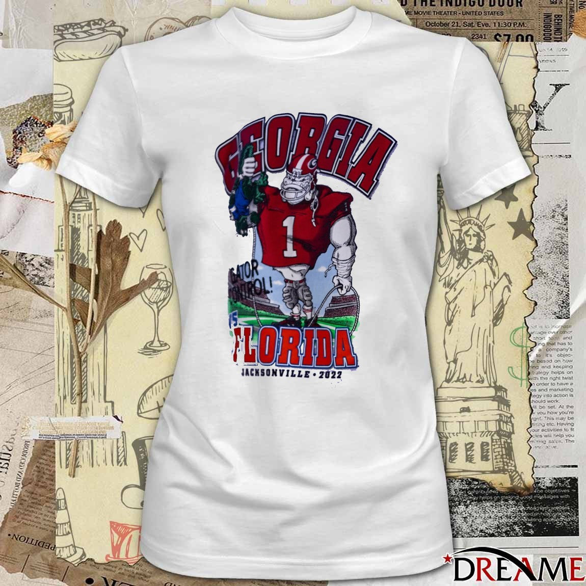 Georgia Bulldogs Vs Florida Gators Jacksonville 2022 Gator Control mascot t-shirt