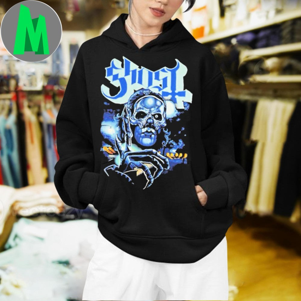 Ghost Band Logo Skull Graphic T-Shirt by Damaged Society