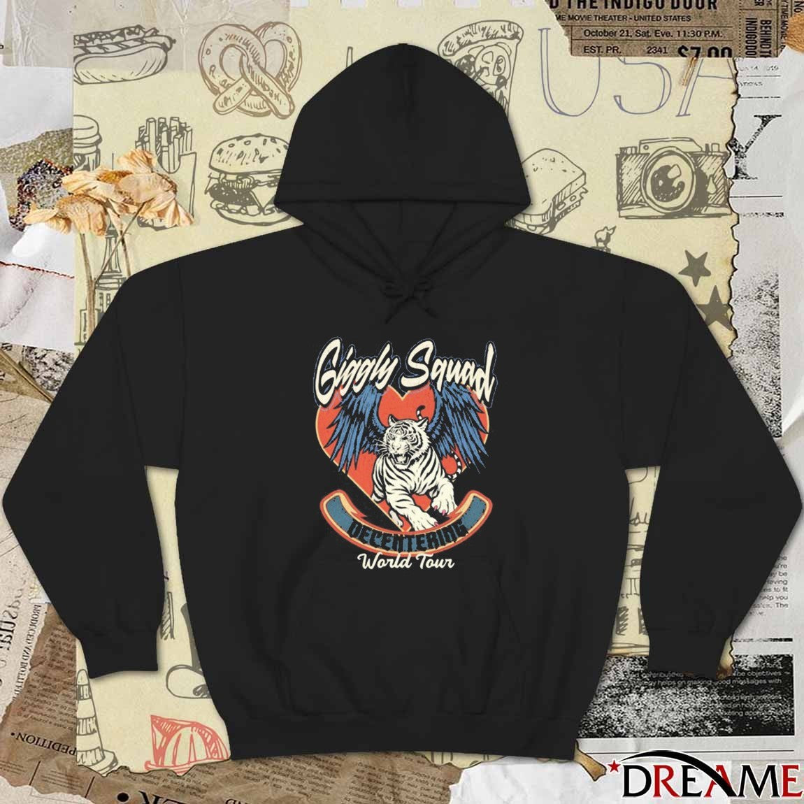 Giggly Squad Decentering World Tour 2025 t-shirt
