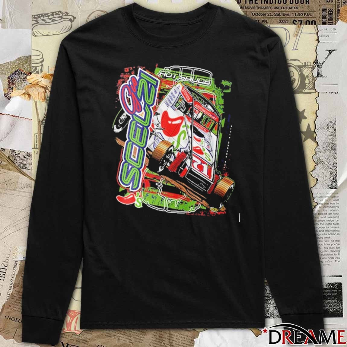 Gio Scelzi Hot Sauce Chilis at Chili Bowl NASCAR 2025 t-shirt