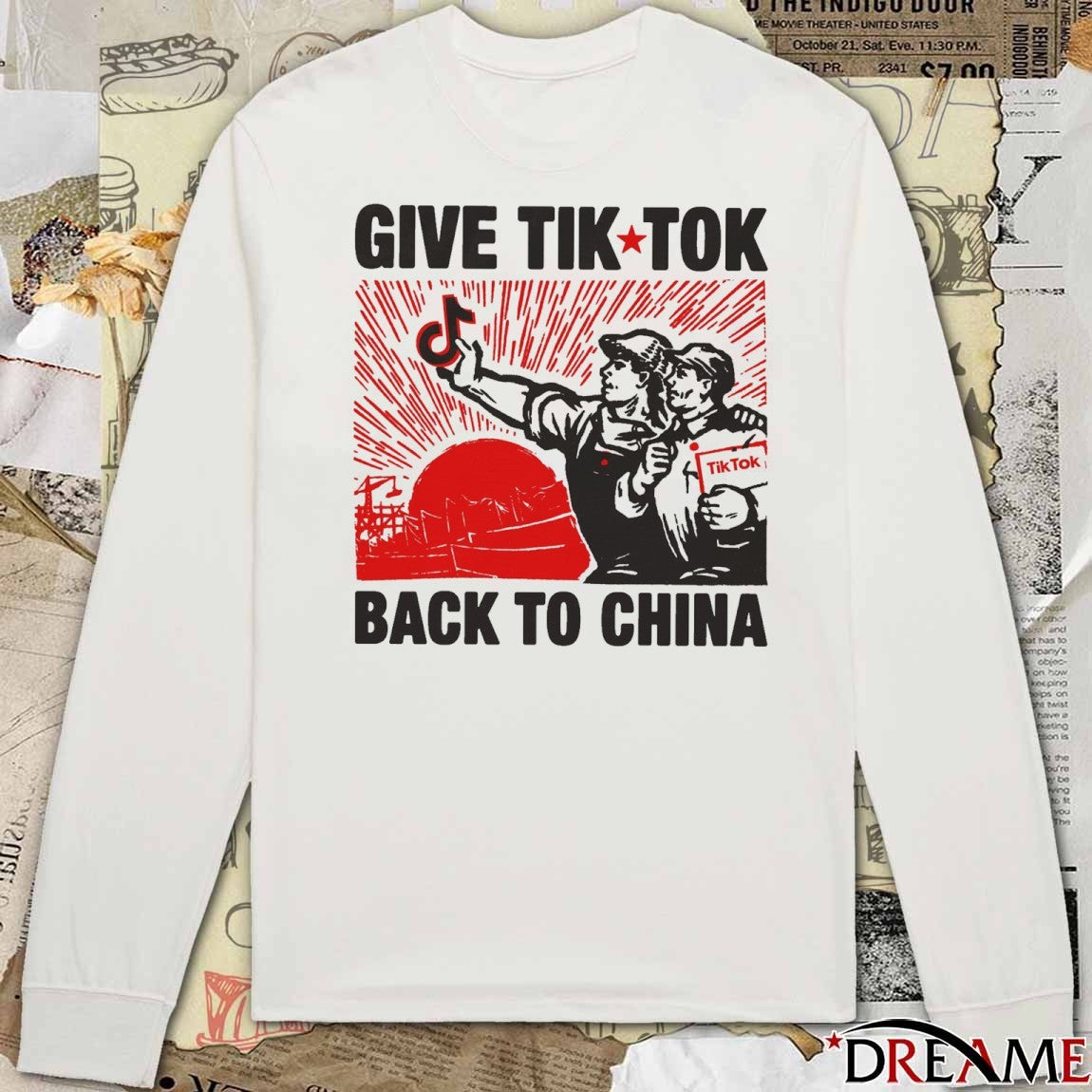 Give Tiktok Tech Back To China 2026 Design 3 t-shirt