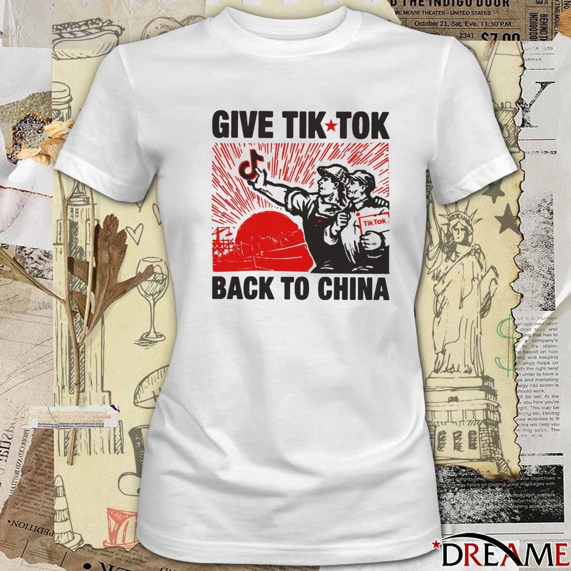 Give Tiktok Tech Back To China 2026 Design 3 t-shirt