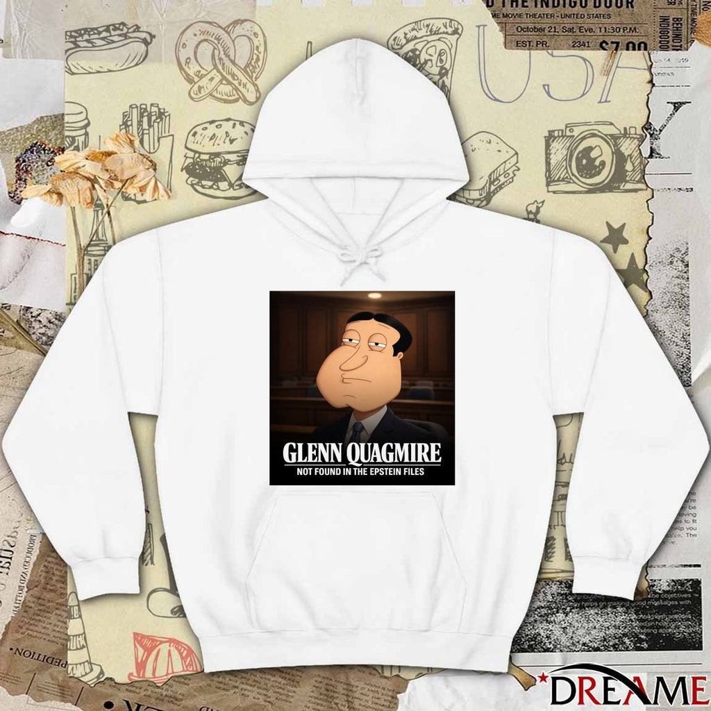 Glenn Quagmire Not Found In The Epstein Files t-shirt