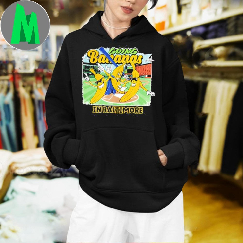 Going Bananas in Baltimore Baseball Banana Characters Shirt