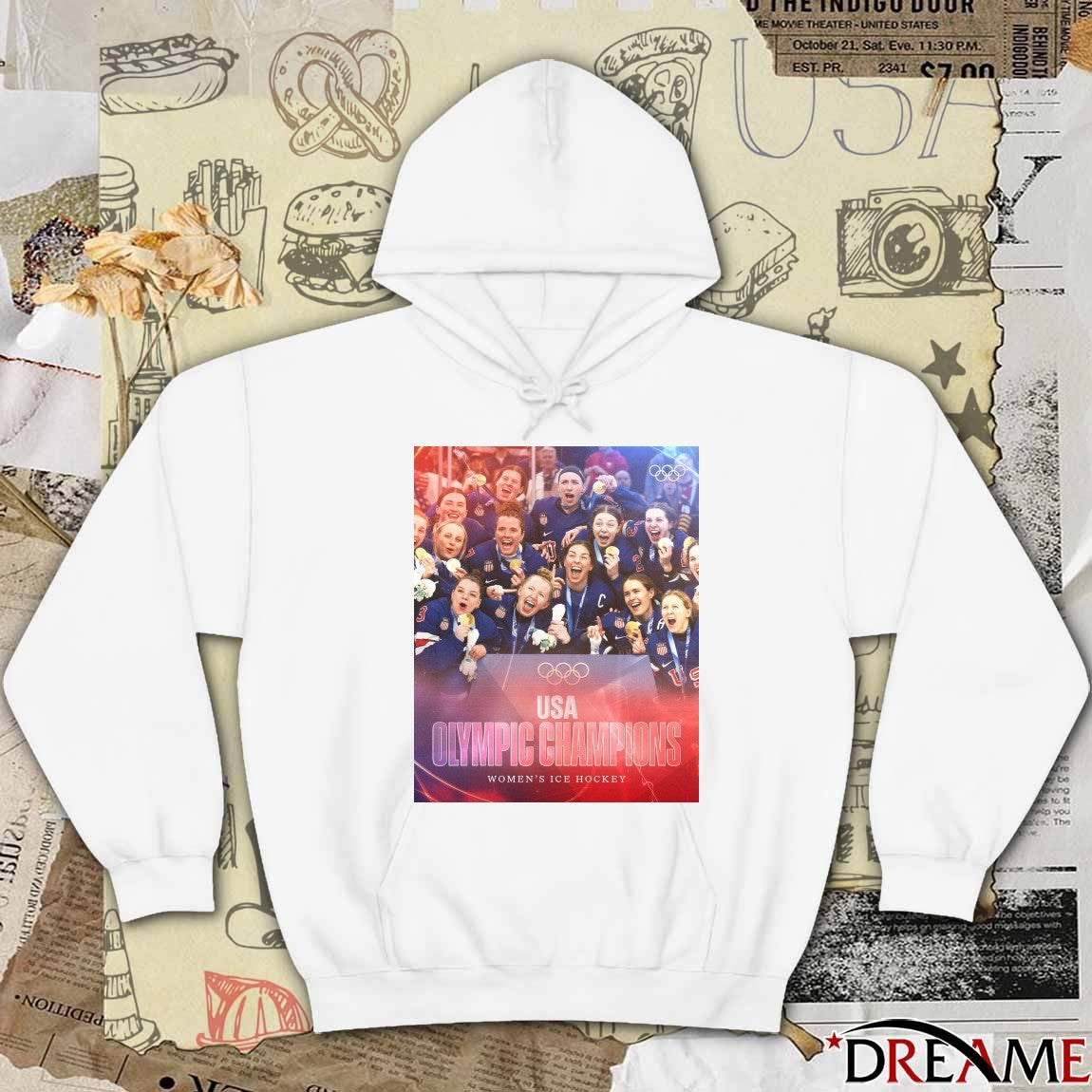 Golden Again USA Women’s Ice Hockey Team Olympic Champions Poster t-shirt
