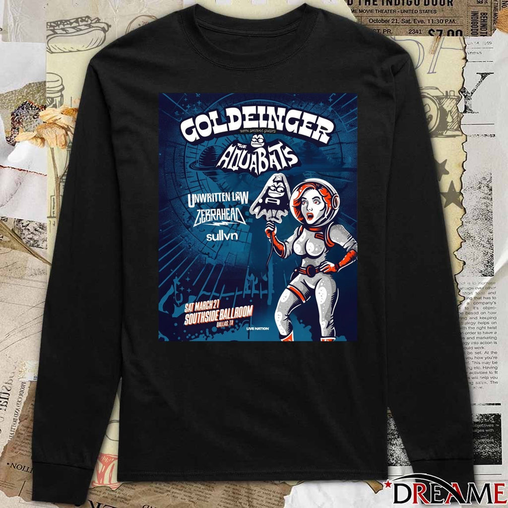 Goldfinger The Aquabats March 21 South Side Ballroom Dallas TX Poster t-shirt