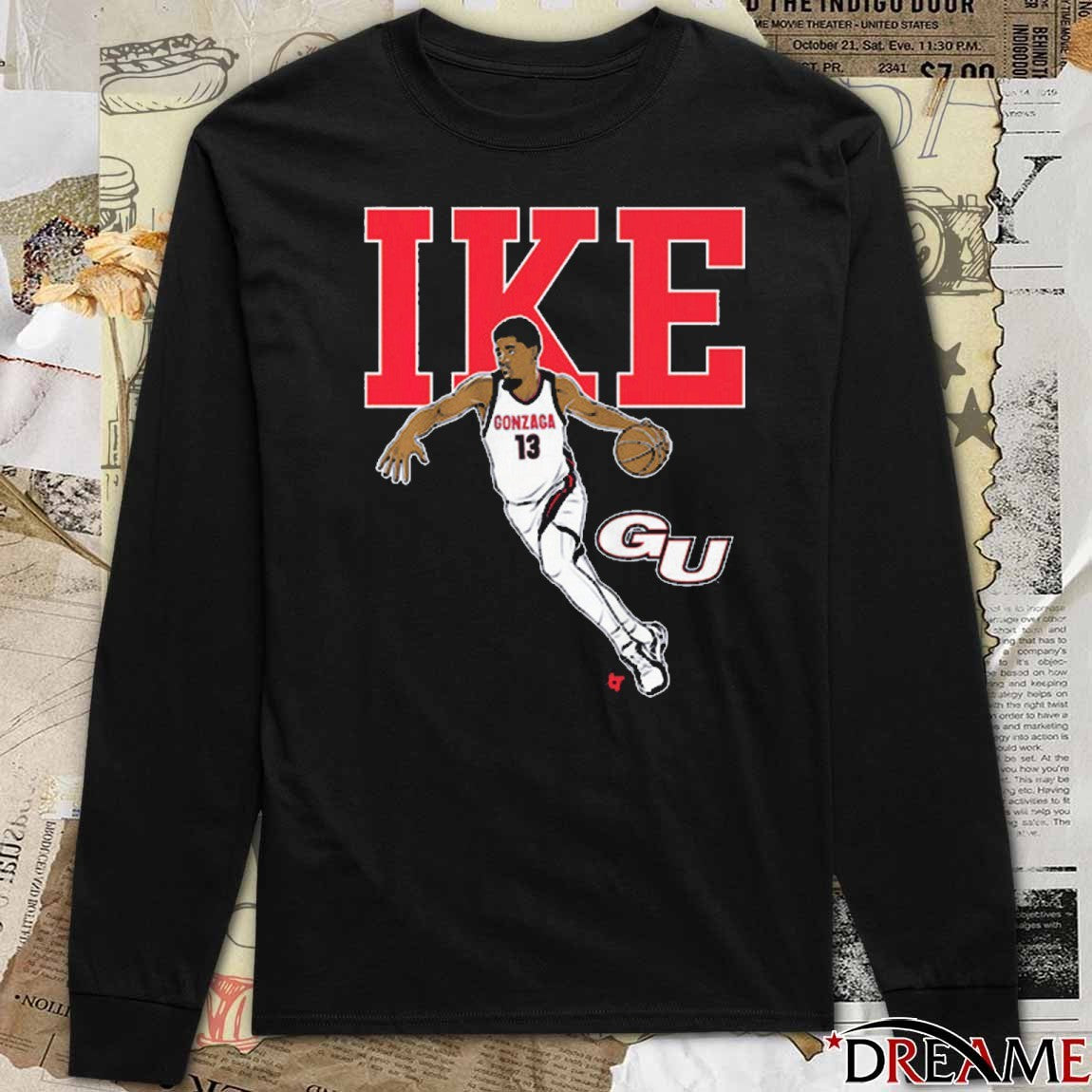 Gonzaga Bulldogs Basketball Graham Ike Name Pose NCAA t-shirt